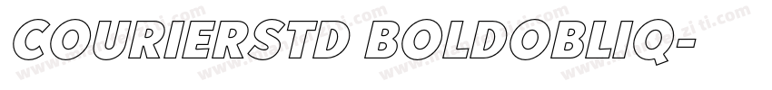 CourierStd BoldObliq字体转换